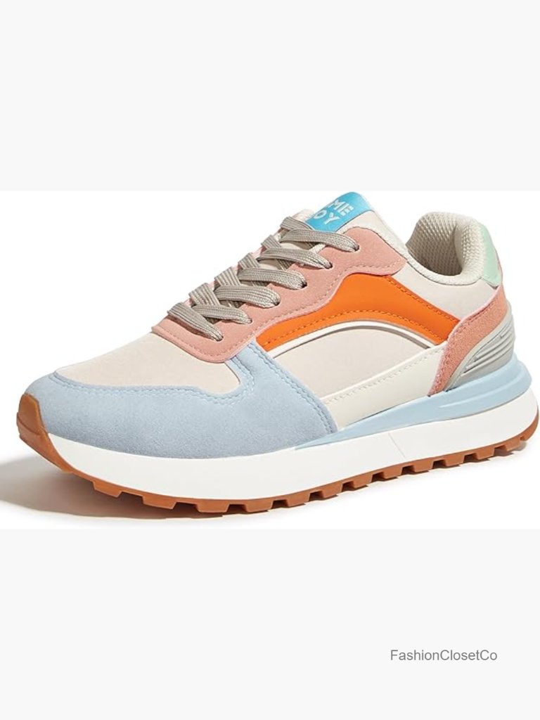 Chunky Platform Sneakers With Recyclable Insole For Walking & Tennis
